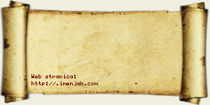 Anđelija Crnjanski vizit kartica